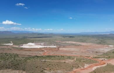 Birds-eye view of the Johnson Camp Mine