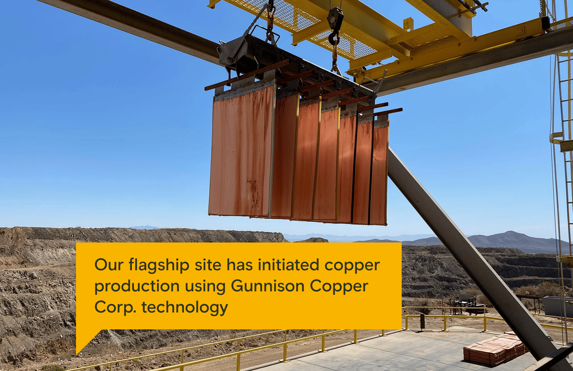 Gunnison Copper Announces First Copper Production from Johnson Camp Mine
